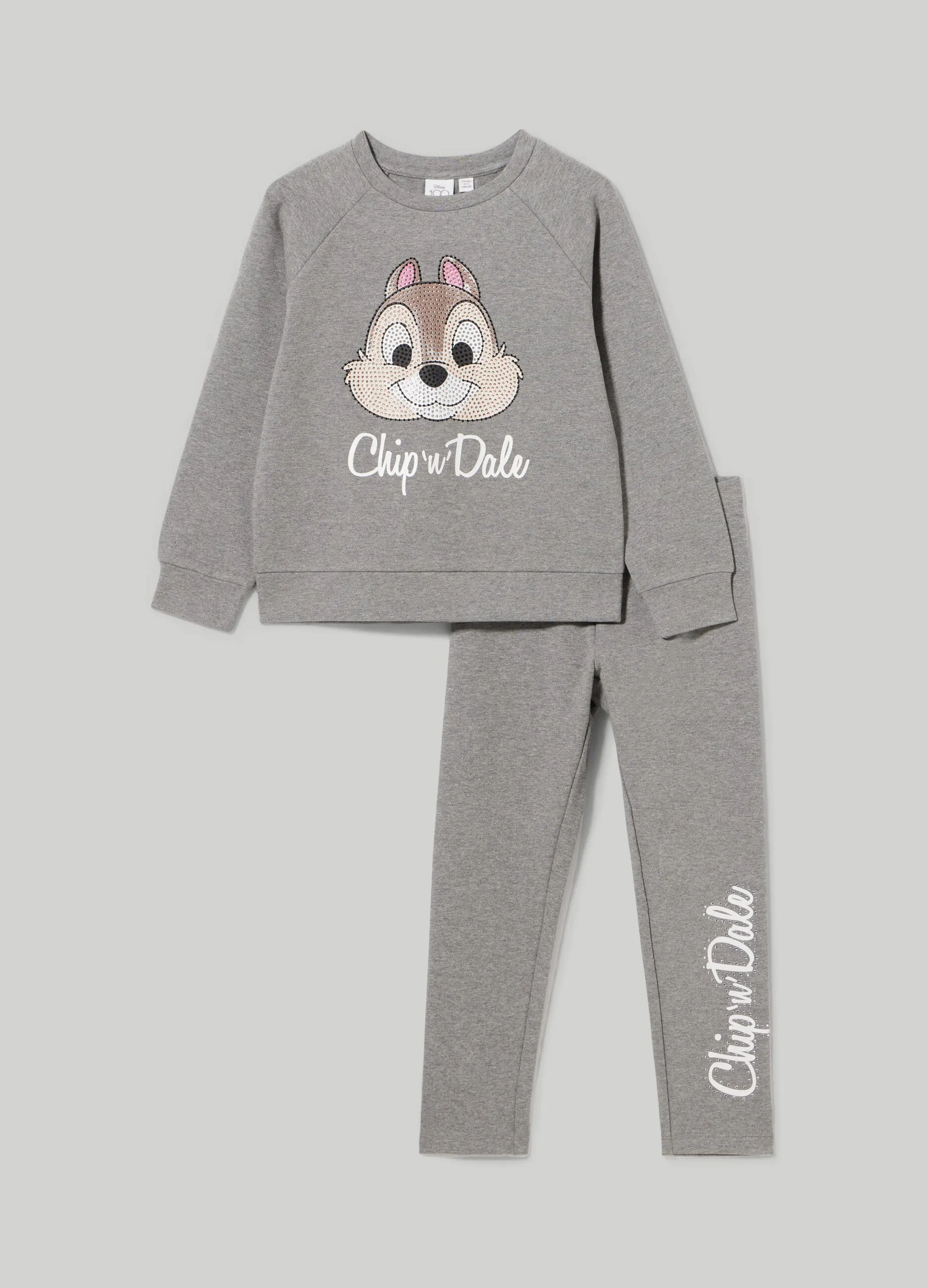 BLUKIDS  Jogging set composto da felpa garzata elasticizzata bambina