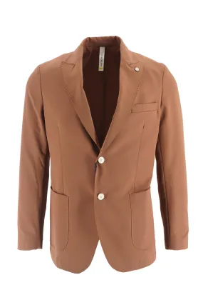Brown Gazzarrini Jacket with Lapel