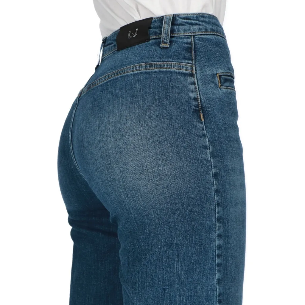 Liu Jo Jeans Women's Flare Denim Blue Pants