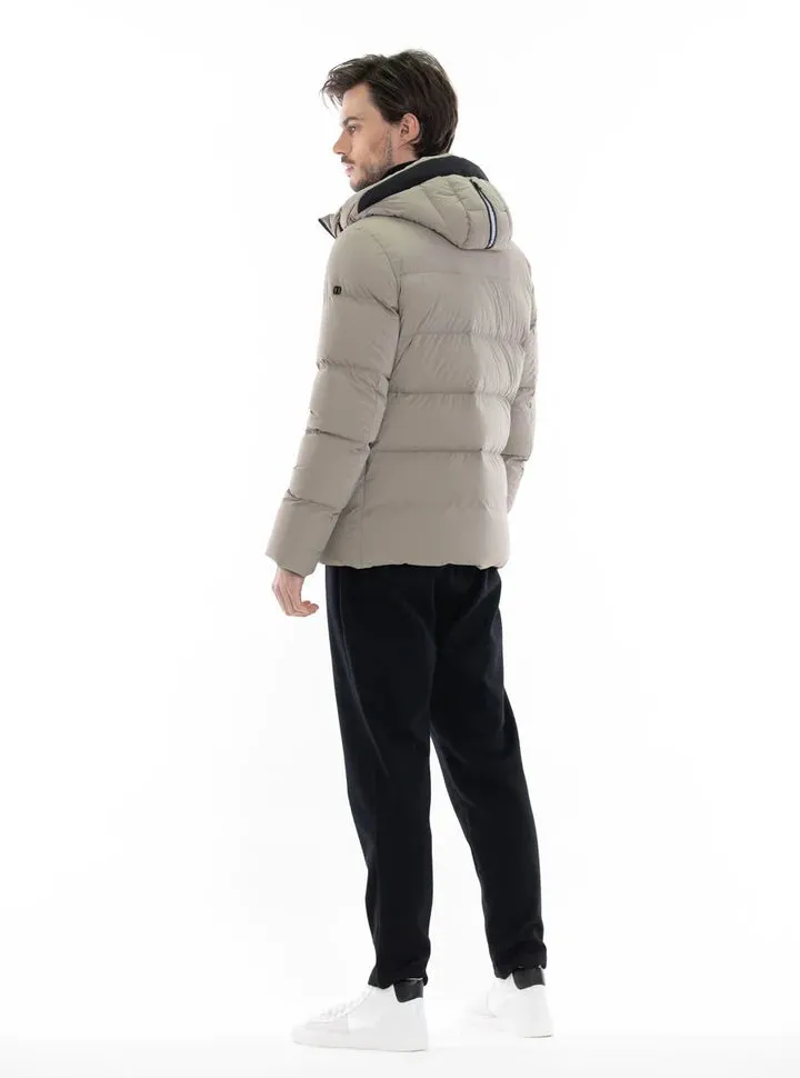 Duno Beige Bi-Stretch Down Jacket