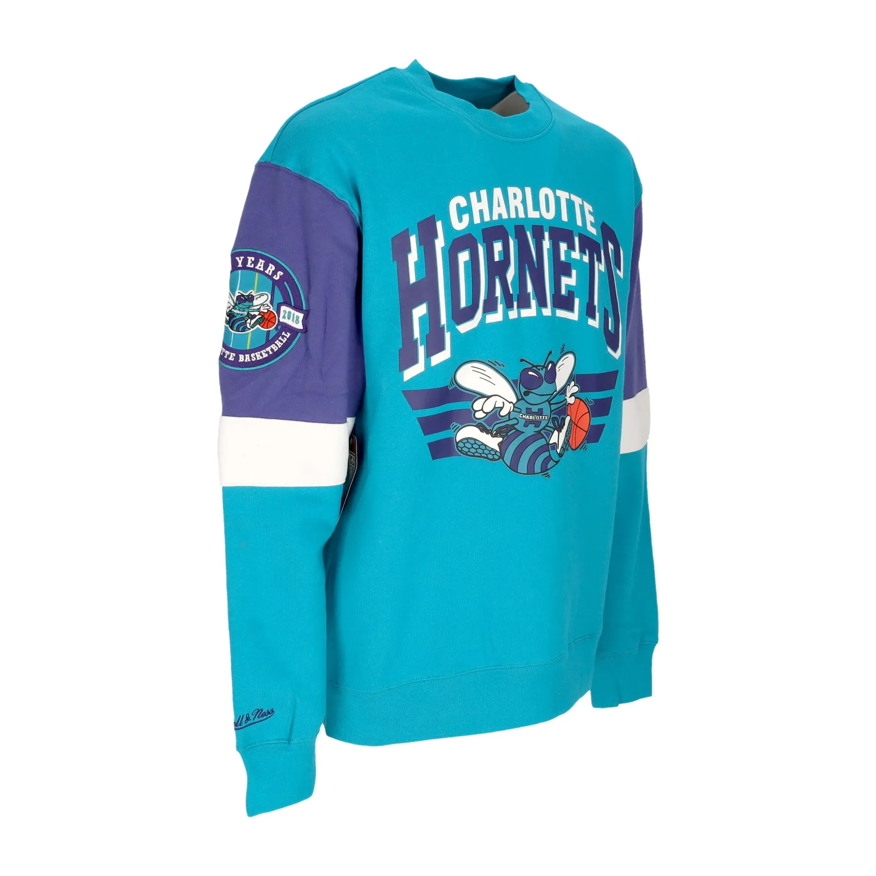 Felpa Girocollo Uomo Nba All Over Crew Chahor Original Team Colors