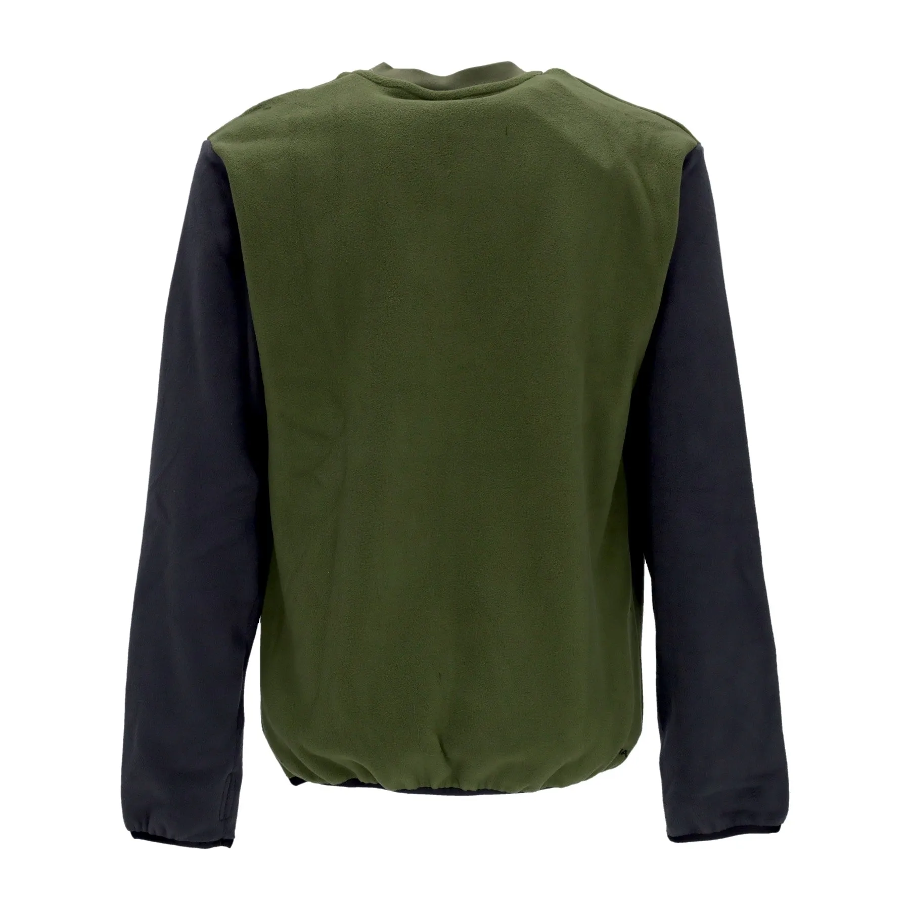 Felpa Girocollo Uomo Sportswear Spu Therma-fit Polar Fleece Crew Rough Green dk Smoke Grey black