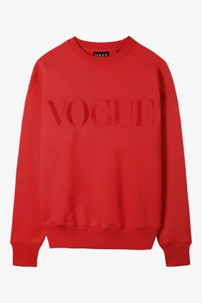 Felpa VOGUE Red with Embroidered Logo