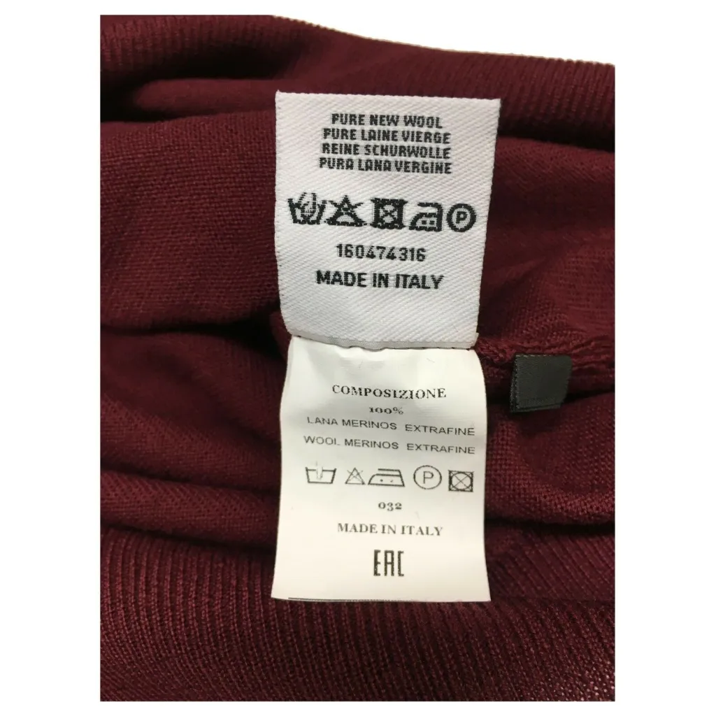 FERRANTE V-Neck Men's Wool Sweater Made in Italy Mod. G22704