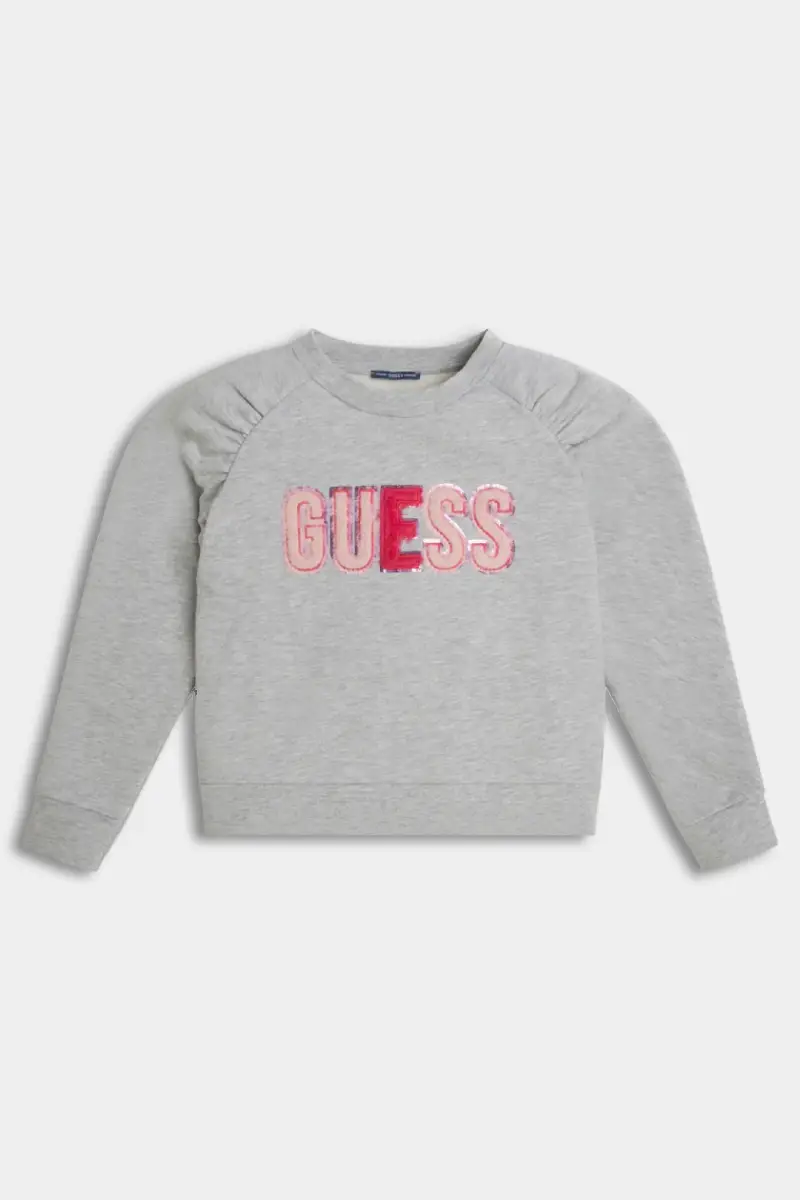 Guess Girl's Logo High Neck Fleece J2BQ02 KAX70