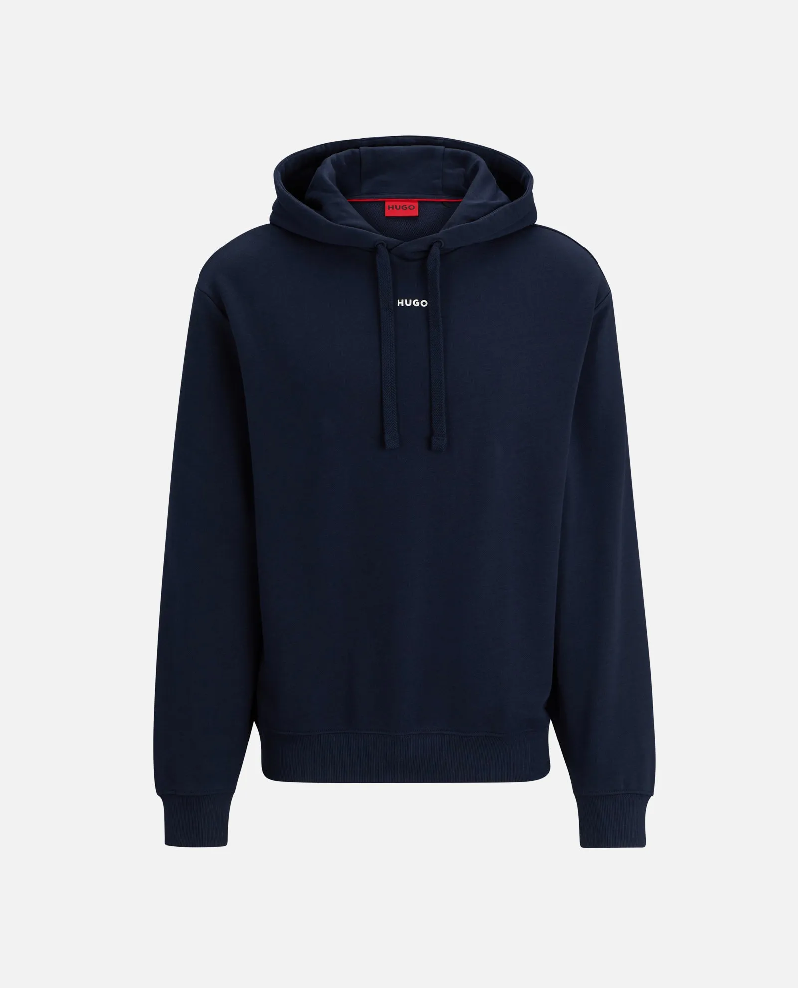 HUGO Blue Cotton Hoodie with Logo by Hugo