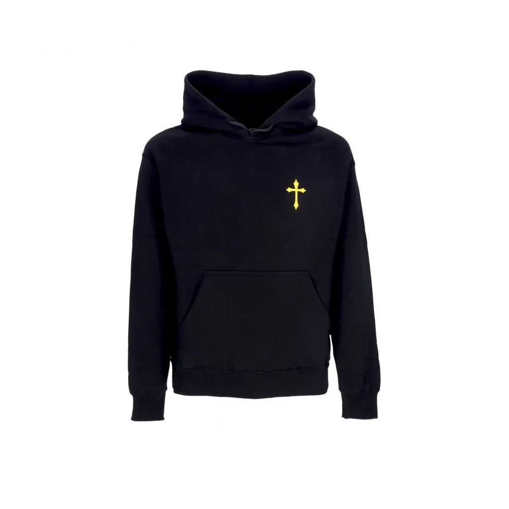 Men's Ribbed Hoodie in Black