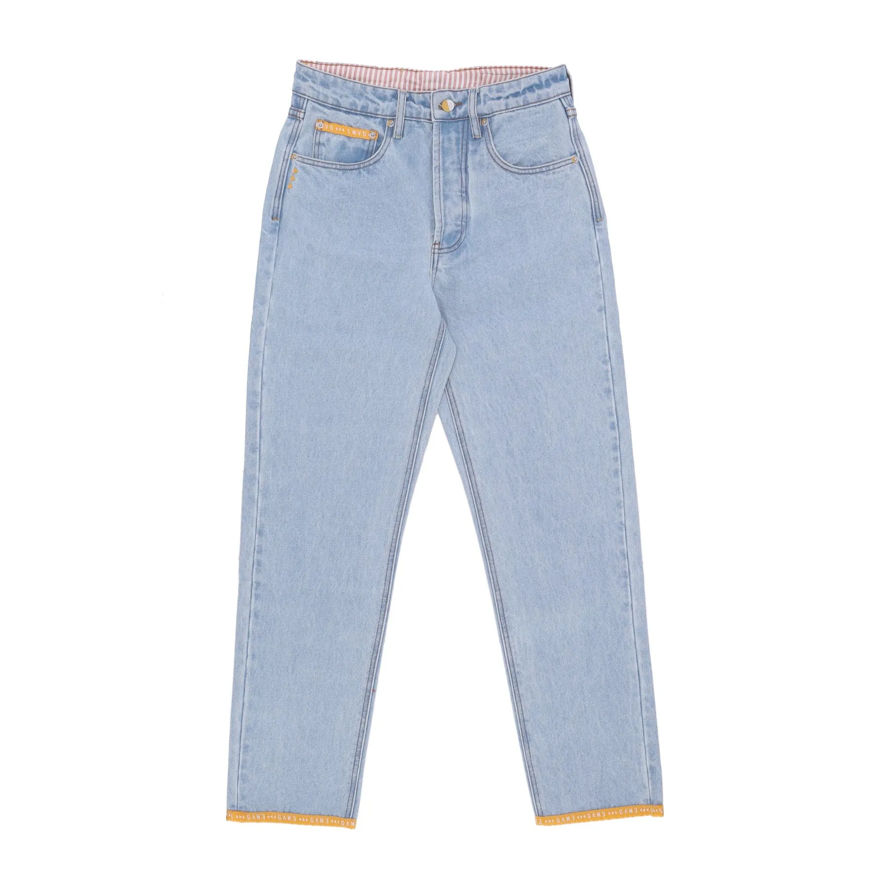 Men's Light Blue Bleach Washed Denim Jeans by The Lost Tapes