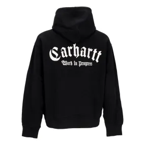 Men's Script Hooded Sweatshirt Only Black/White