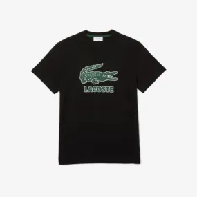 Men's LACOSTE TH0063 031 Noir Short Sleeve T-shirt