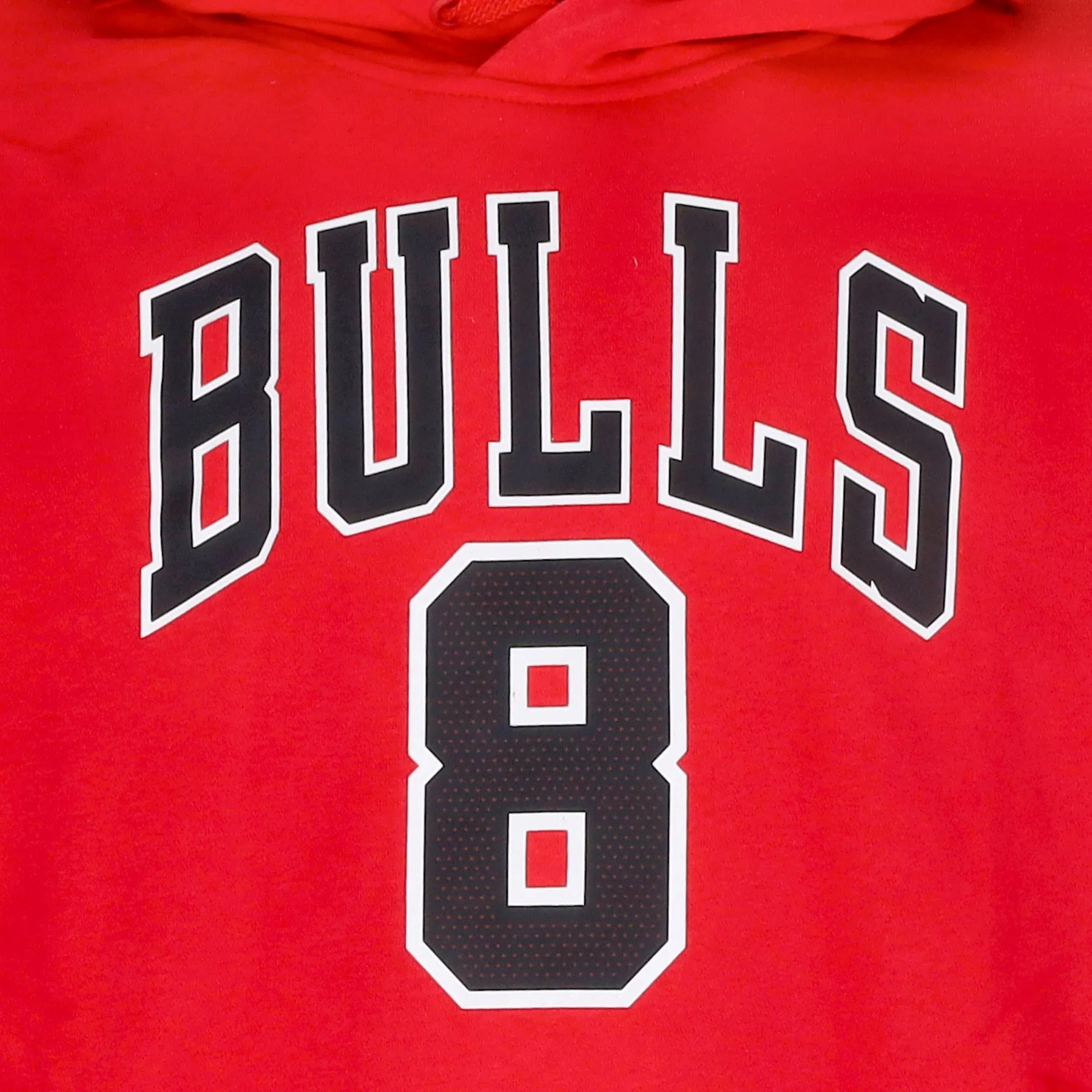 NBA Essential Fleece Hoodie No 8 - Zach Lavine Chibul University Red