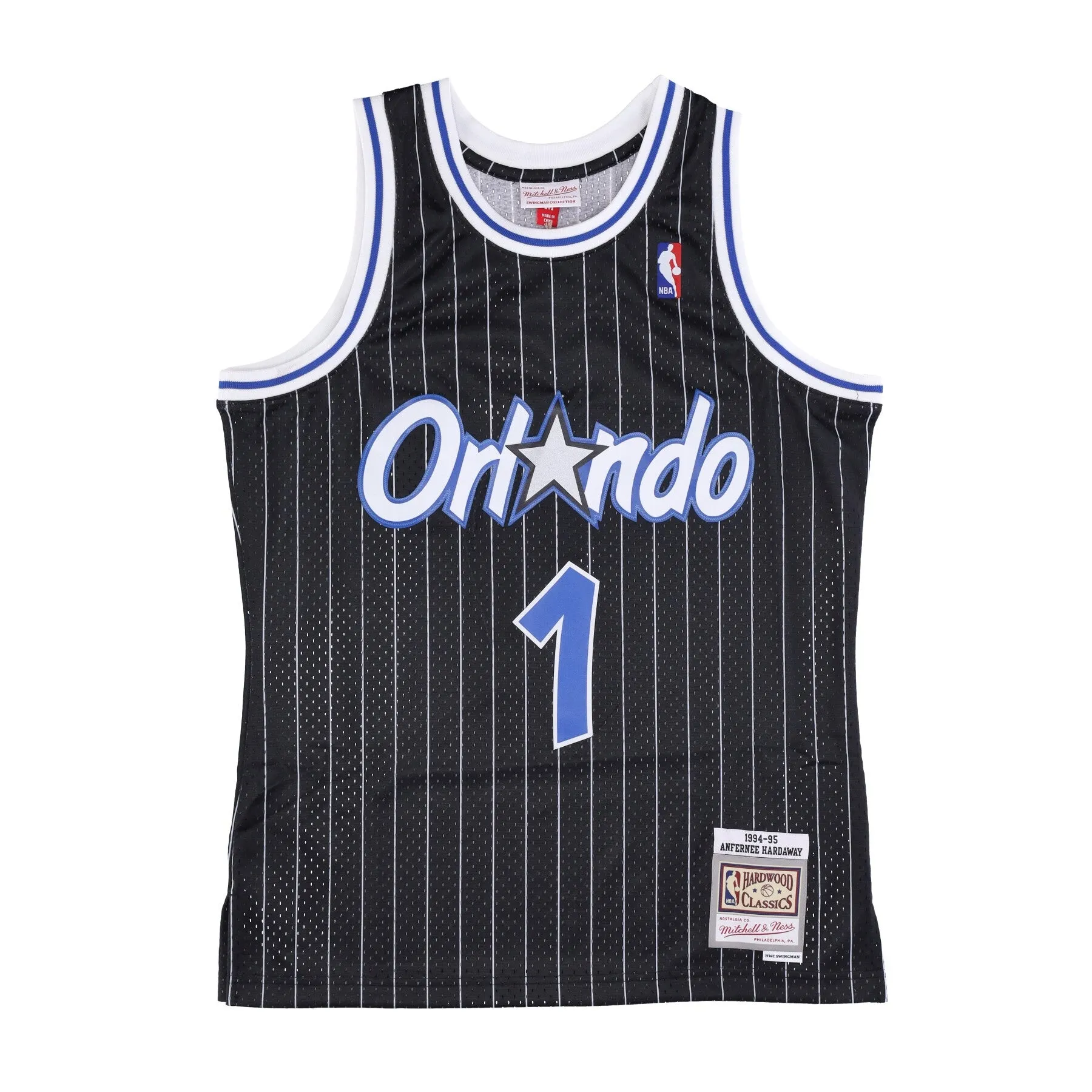 NBA Swingman Jersey Hardwood Classics Anfernee Hardaway 1994-95 Orlmag Road