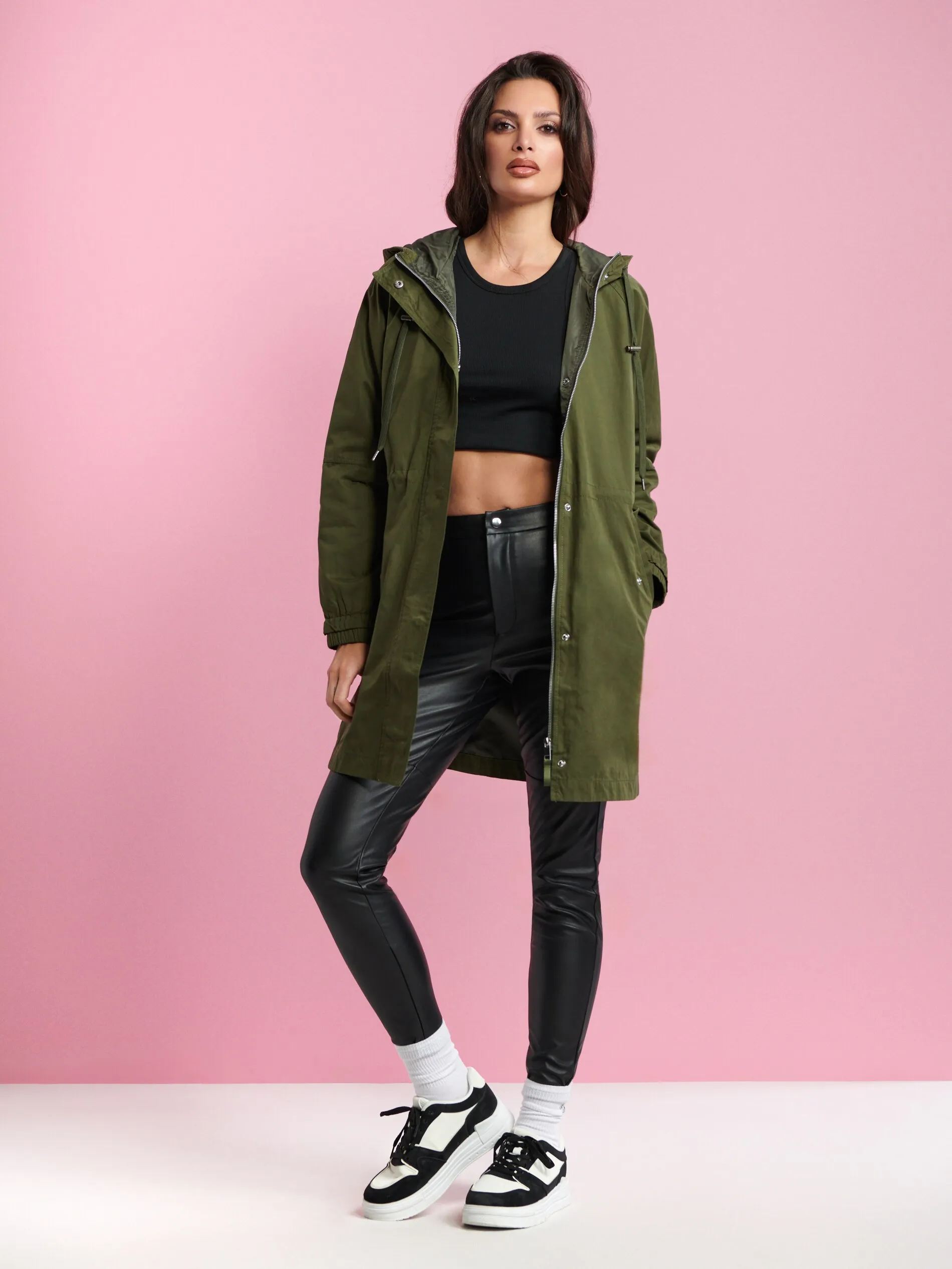 Parka con cappuccio