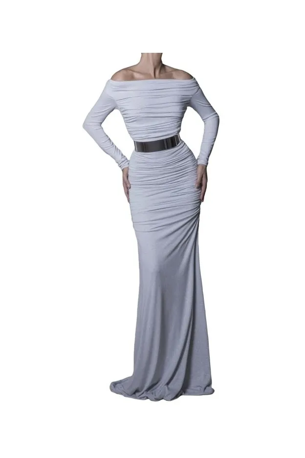 Rhea Costa Jersey Gown