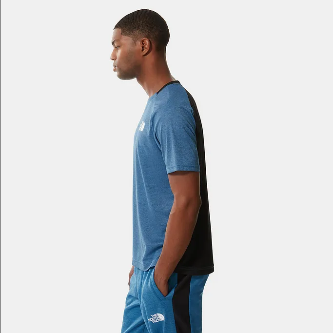The North Face Mountain Athletics Banff Blue Dark Heather-black Men's Short Sleeve T-shirt