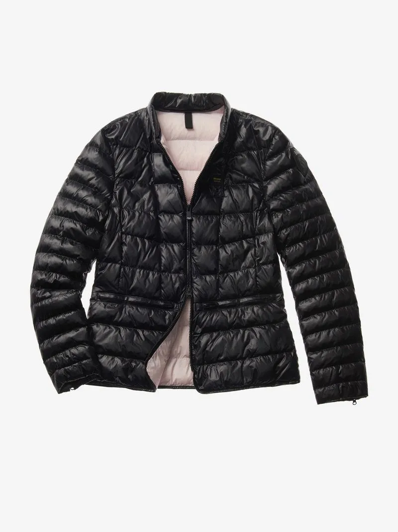 Women's Down Jacket Blauer Black Logo
