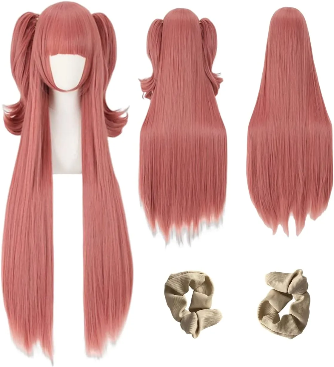 Wxypreey Nero Lungo Lisci Capelli Parrucca per Anime Parrucca Cosplay Parrucca Costume di Halloween